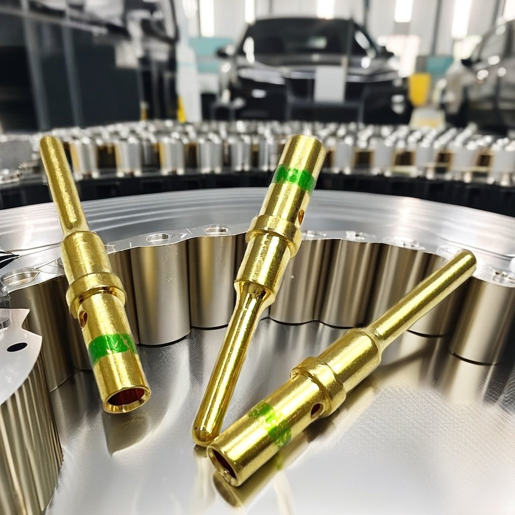 Factory Gold DT Deutsch Adaptor Connector 1060-16-0144 1062-16-0144 2P 3P 5P 6P 7P 12P 16P Gold Plated Terminal Pins PC Material