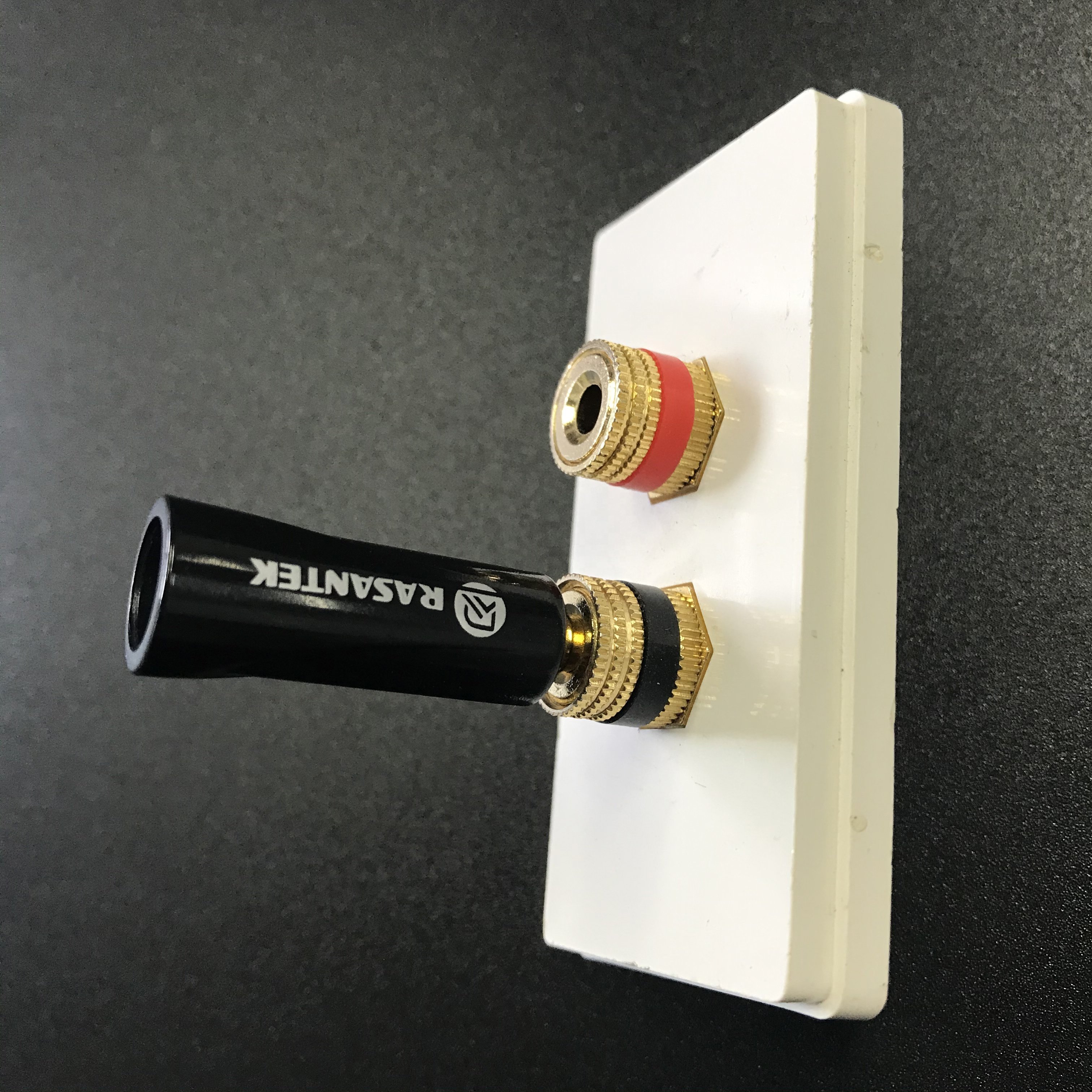 ABS 24K Gold Plated Audio Speaker Gold Plated Pin Plug 4mm Pogo Pin Banana Plug Audio Banana Connector