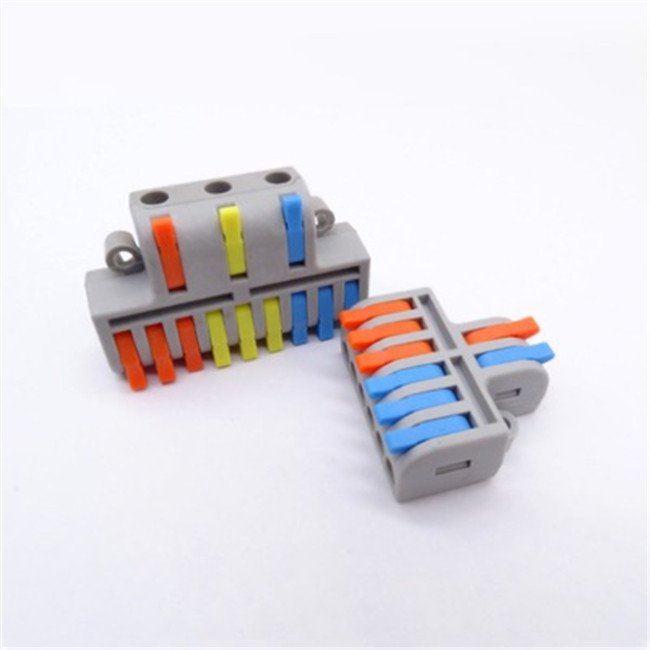 Universal Fast Quick Connect Push-in Wire Connector 32A SPL63 SPL93 6P/9P Pin Terminals with Nylon Housing