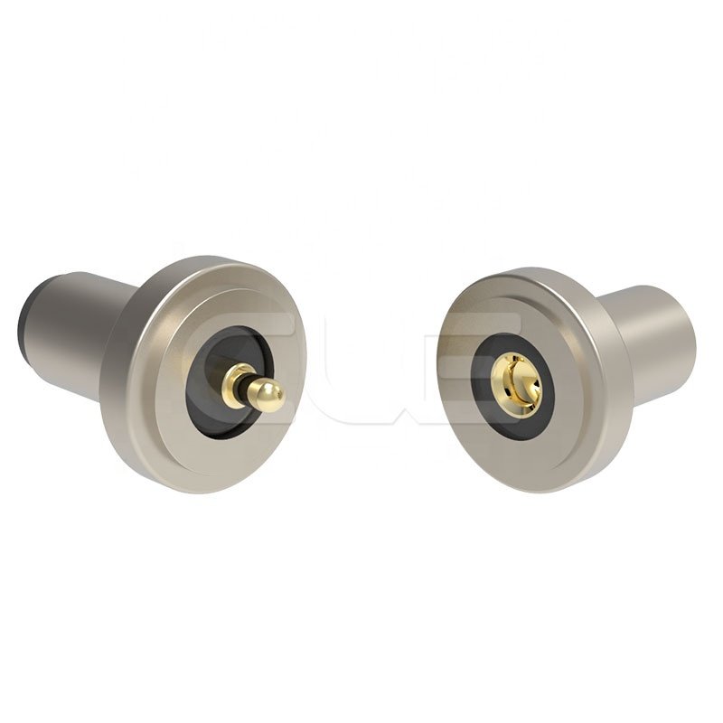 Single pin custom pogo pin connector magnetic male and female connector for LED