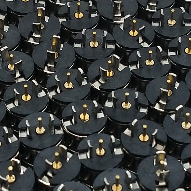 8mm Round 2 pin pogo pin female and male electrical magnetic connector