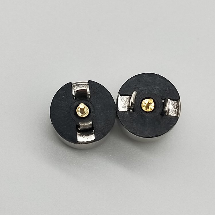 8mm Round 2 pin pogo pin female and male electrical magnetic connector