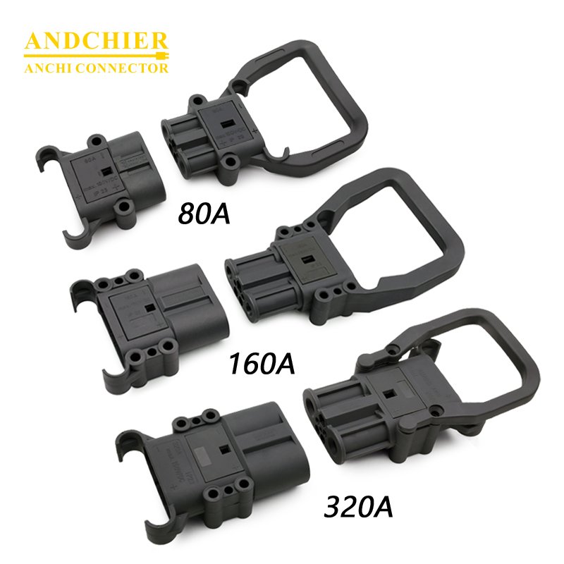 DIN 80A 160A 320A Forklift Battery Connector Male and Female Forklift Connector Euro Wire Power Connector Plug