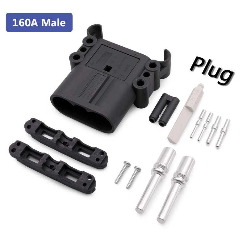 DIN 80A 160A 320A Forklift Battery Connector Male and Female Forklift Connector Euro Wire Power Connector Plug