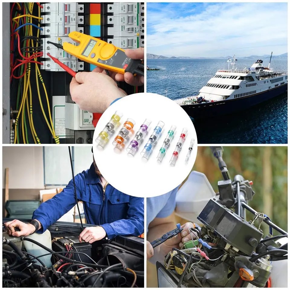 SST-S Heat Shrink Butt Connectors Electrical Solder Seal Wire Terminals Connectors For Auto Boat Truck