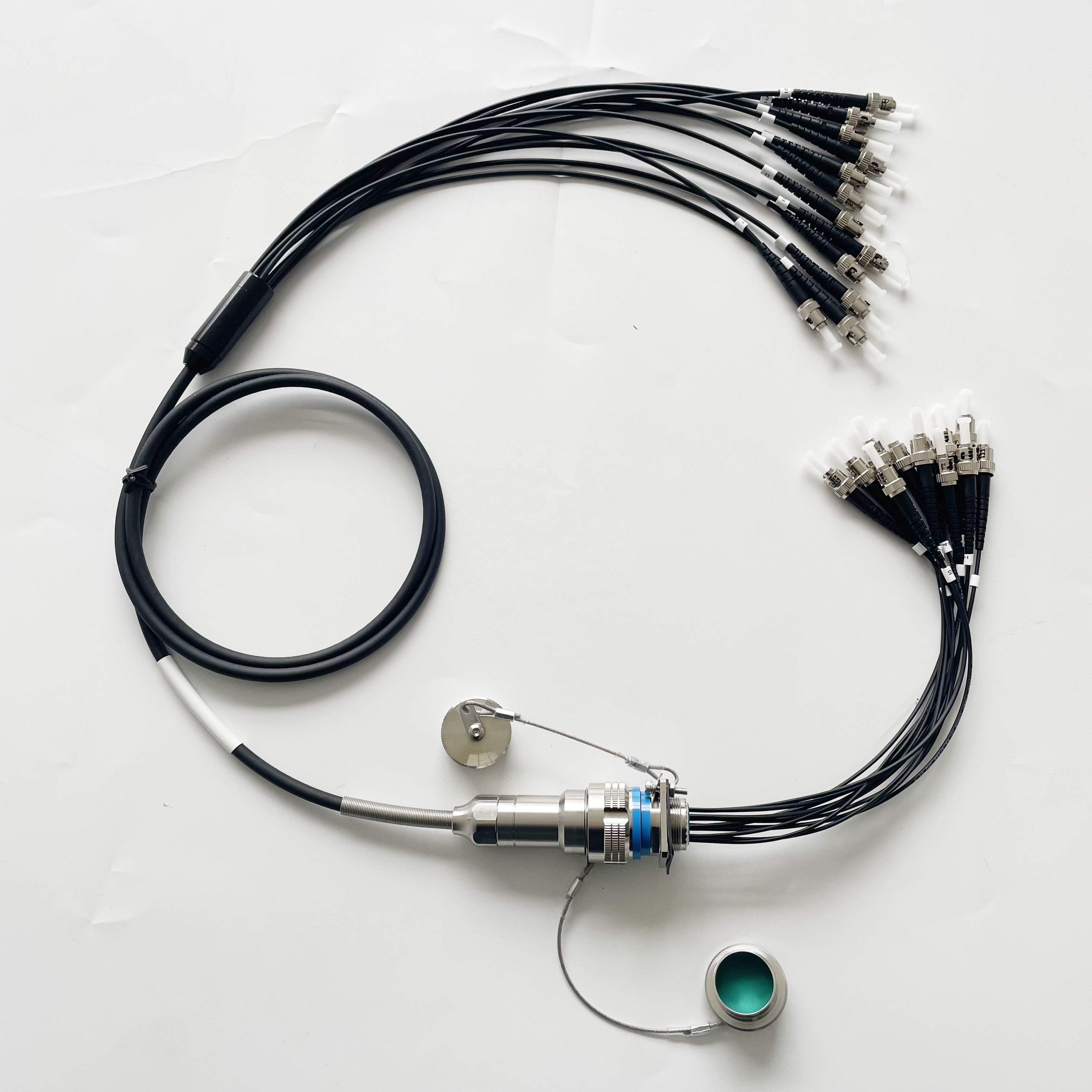 D38999/26KD12B1N GJB599 /20KD12A1N Series IP67 waterproof connectors fiber optic cable Assembly