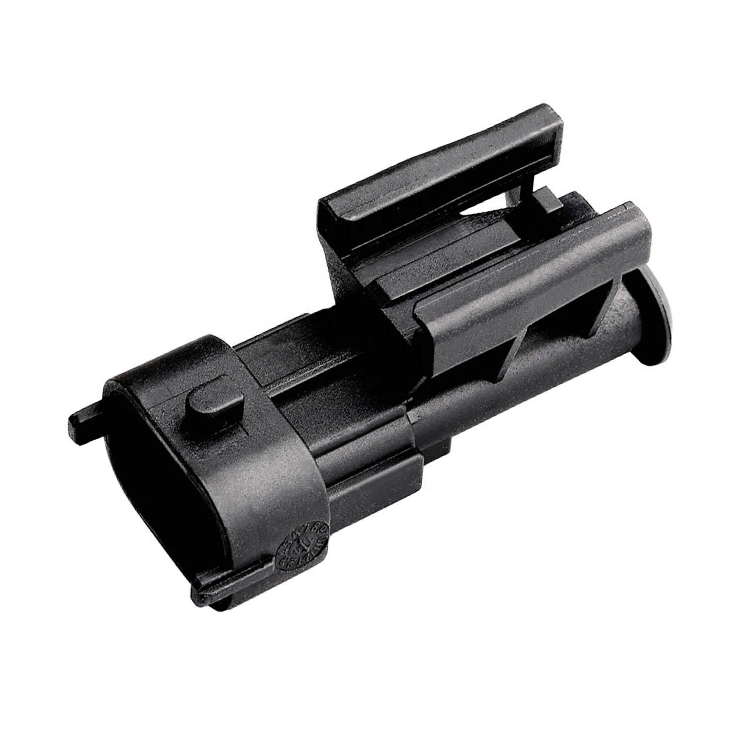 2 Way Male Kompakt 1928404226 Fuel Injector Sensor Black Auto Connector