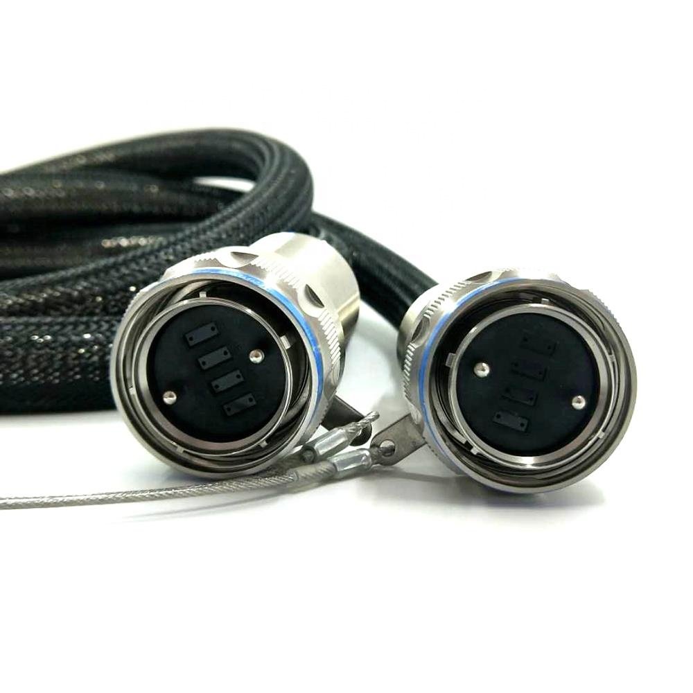 ZLTC Outdoor waterproof D38999 GYM31/KT4AN 96 cores plug optical fiber connector