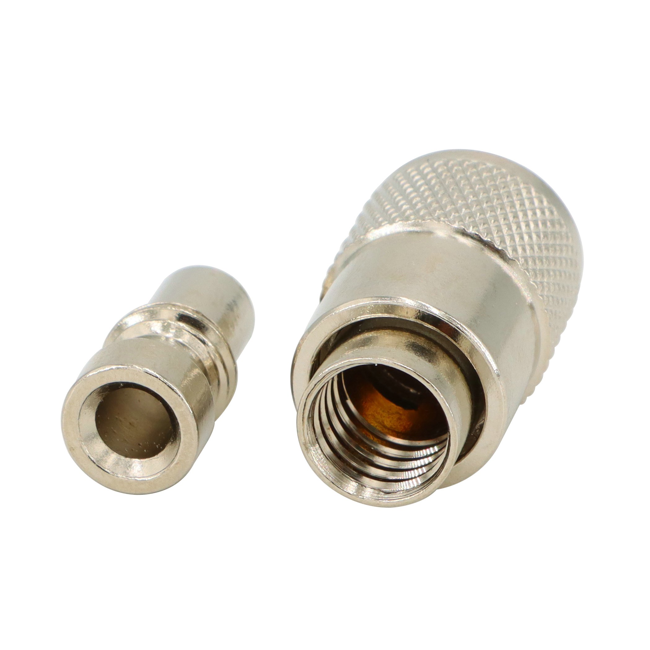 Factory Price 50Ohm Silver PL259 Coax Connector 2 Pack UHF Male Plug Solder Adapters with Reducers for RG58 LMR400 Coaxial Cable