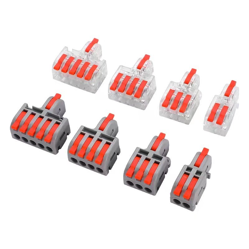 Colorful Multi-function Quick Wire connectors ZL-PCT-3-9 push-in Wire Connectors 3 In 9 Out Wire Connectors terminal