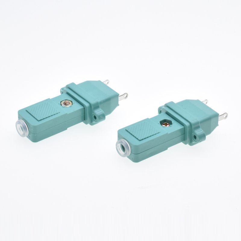 2-core power socket DC power plug connector 2 pins green small two-wire electric screwdriver plug CZ-200