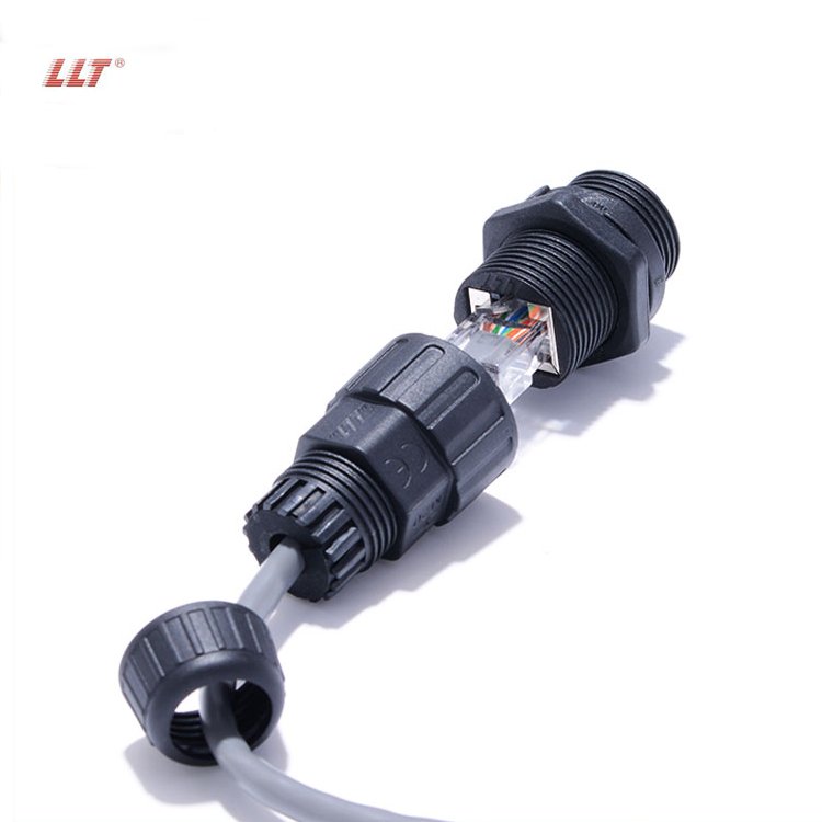 LLT M19 8P8C Waterproof CAT6 RJ45 Female to Female LAN Ethernet Network/Extension Coupler/Waterproof RJ45 Connector