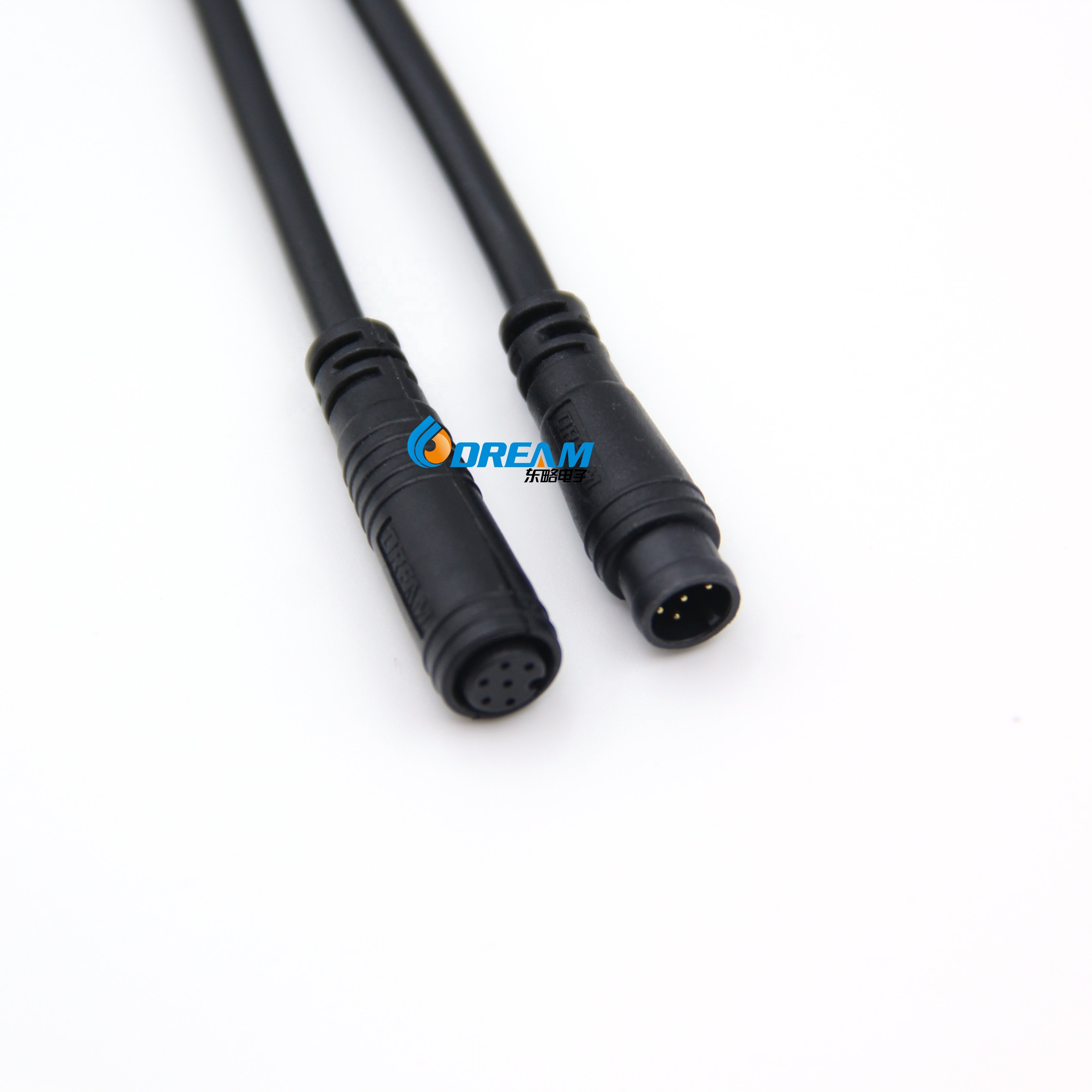 Dream-start M8 IP65 Power Detachable Installable 6Pin Wire Led Strip Waterproof Cable Connector Factory