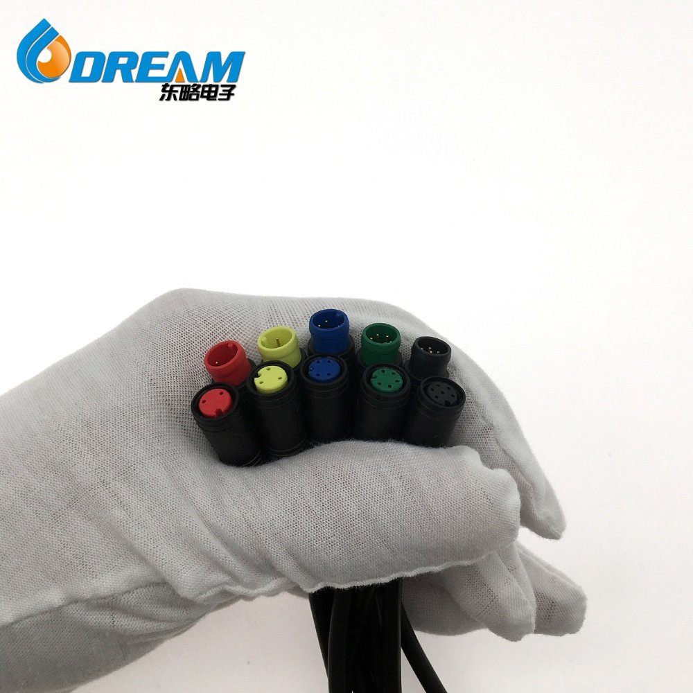 Dream-start M8 IP65 Power Detachable Installable 6Pin Wire Led Strip Waterproof Cable Connector Factory