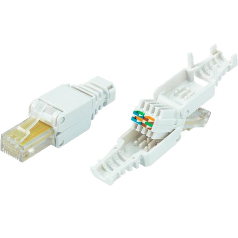 RJ45 Cat5e Cat6 cat7 tool free Modular Plug toolless Tool-less rj45 cat6 connector plug keystone jack