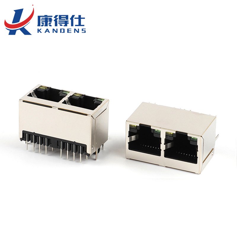 RJ45 Jack Connector Adapter 2 Port 16 Pins LAN Ethernet Network Cable RJ45 Plug Female Splitter Connector Adapter