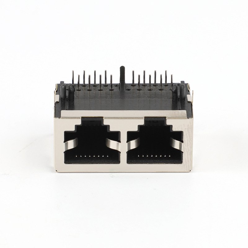 RJ45 Jack Connector Adapter 2 Port 16 Pins LAN Ethernet Network Cable RJ45 Plug Female Splitter Connector Adapter