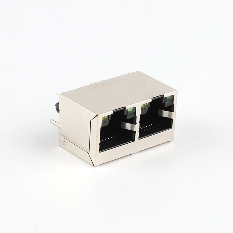 RJ45 Jack Connector Adapter 2 Port 16 Pins LAN Ethernet Network Cable RJ45 Plug Female Splitter Connector Adapter