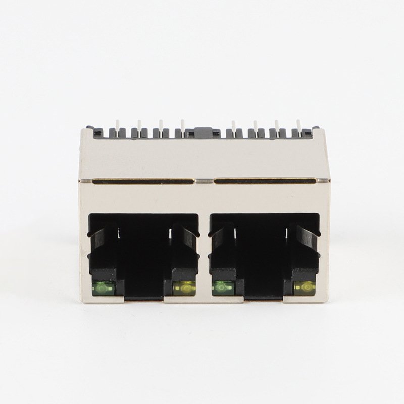 RJ45 Jack Connector Adapter 2 Port 16 Pins LAN Ethernet Network Cable RJ45 Plug Female Splitter Connector Adapter