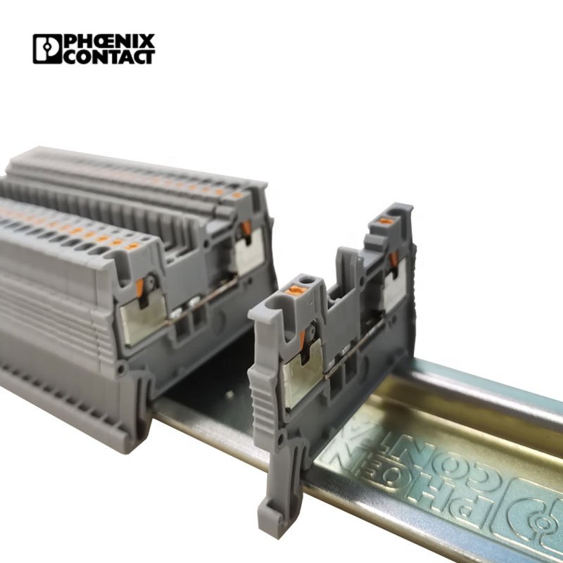 3208100 Original Phoenix Contact PT 1.5/S Terminal Block Feed Through Wire Connector Din Rail Terminal Block