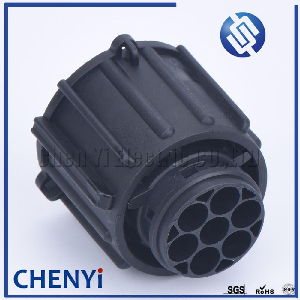 7 pin circular car waterproof auto connector sensor plug temp resistance car connector with tail L-shaped