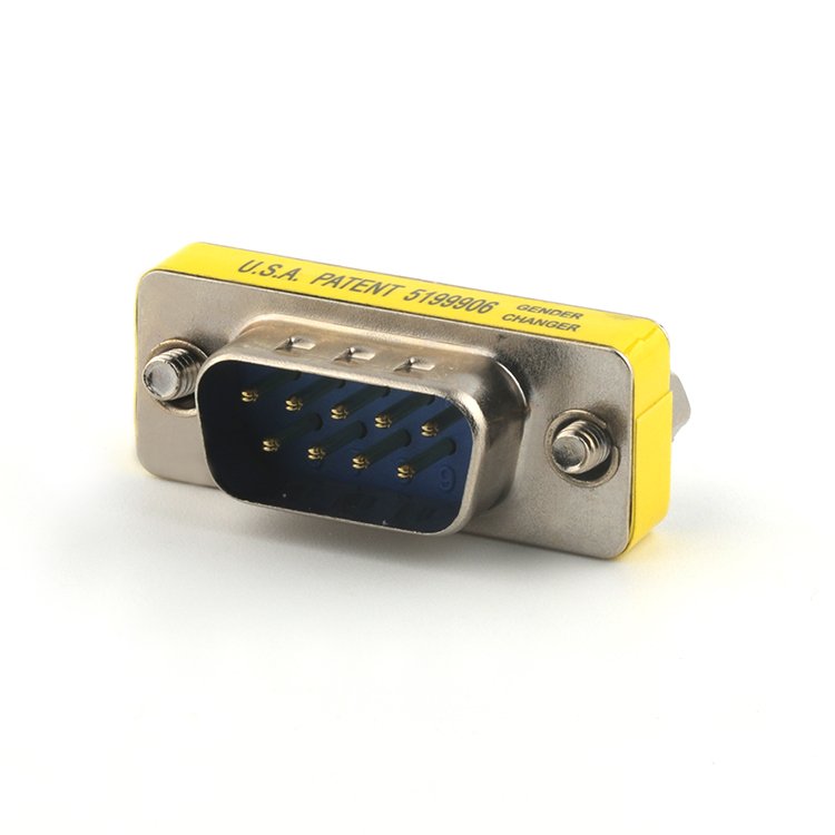 Dual Row DB9 Female To DB9 Male Connector D-SUB 9P VGA Connector