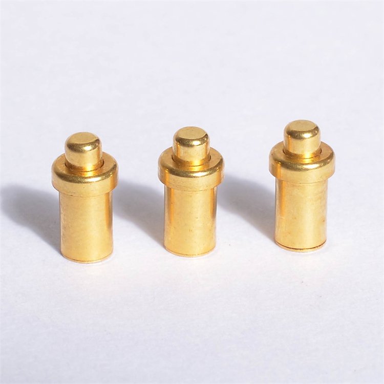 Gold Plating Pogo Pin Through Hole Mount OEM High Precision Spring Pin