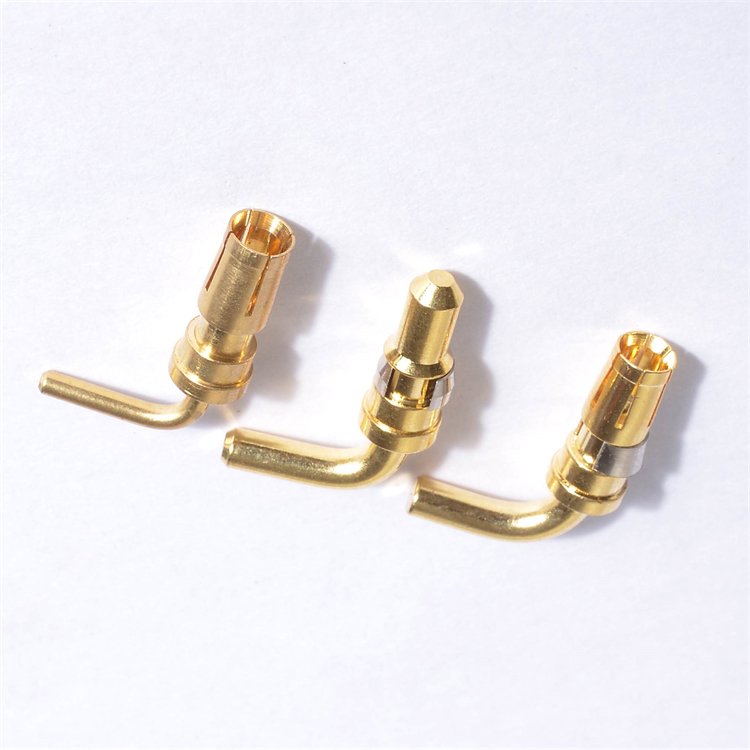 Gold Plating Pogo Pin Through Hole Mount OEM High Precision Spring Pin