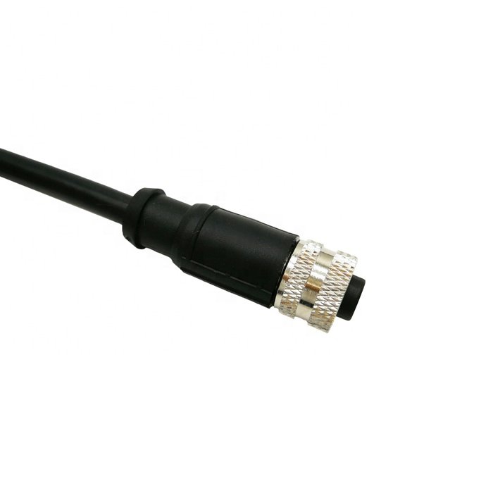 5 Core Stainless Steel 5 pin M12 Connector Male to Female Pin Cable with 5 Meter length