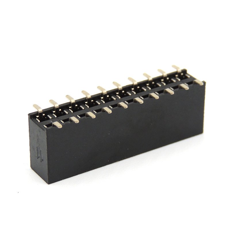PCB Female Header SMT DIP Double Dual Row 2x5 2x7 2x10 2x20pins 10P 20P 40P Custom High 2.54mm Female Pin Header Connector