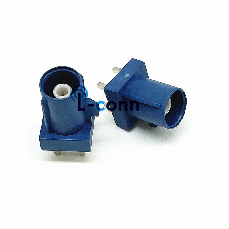 GPS Car Radio Audio 4ports Straight PCB Type Fakra SMB Plug Connector for Pcb Board