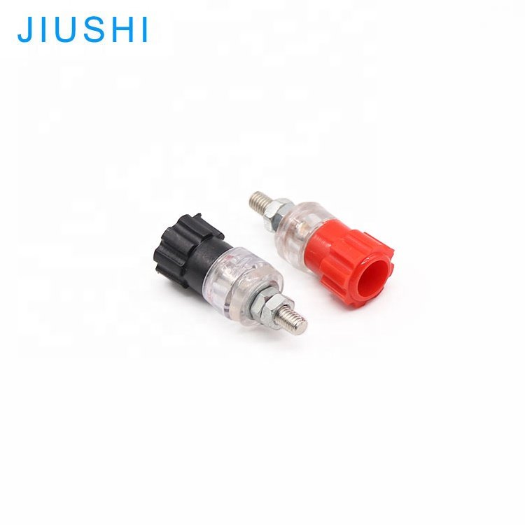 JS-999A 5mm Thread Black Red Audio Speaker binding post terminal block Connector