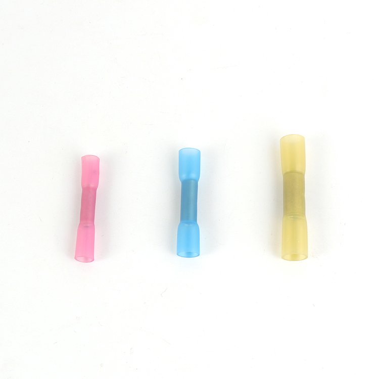 BHT Series 22-10AWG Copper Brass Waterproof Insulation Electrical Heat Shrinkable Butt Connectors Crimp Cable Terminals