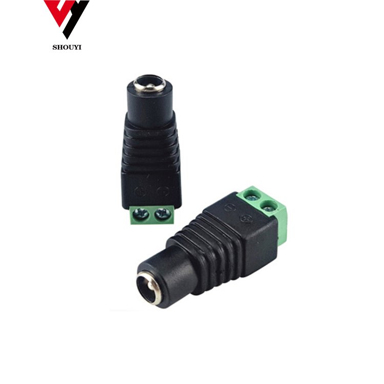 Plastic And Metal Tube Connector Bnc Dc Female Connector BNC DC power jack connector for CCTV system