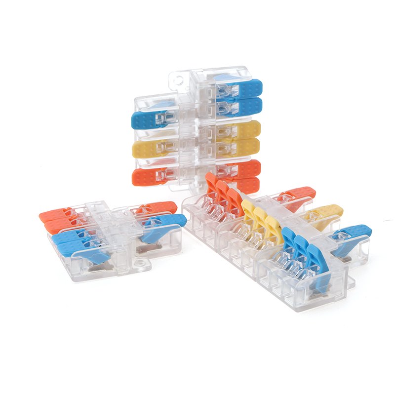 Hot Selling PA66 FastTerminal Blocks Y624 Cable And Wire Connectors Three In And Six Out Y626 Terminals