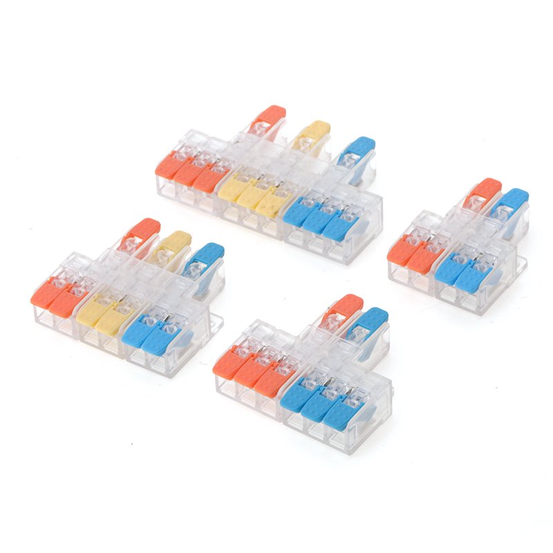 Hot Selling PA66 FastTerminal Blocks Y624 Cable And Wire Connectors Three In And Six Out Y626 Terminals