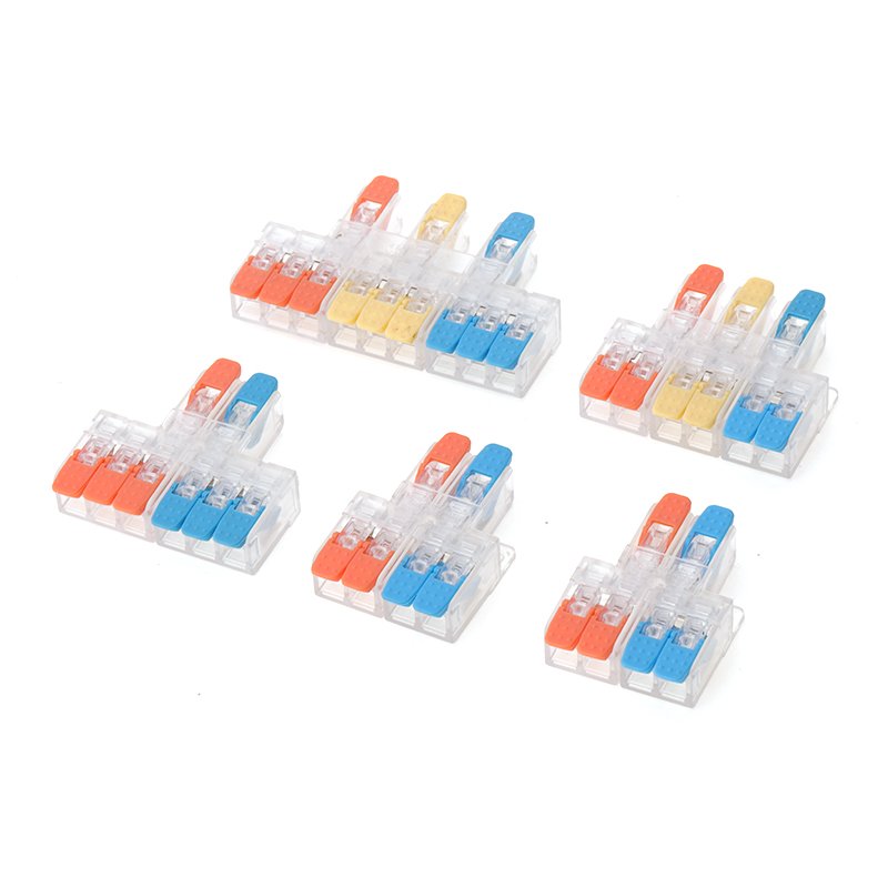 Hot Selling PA66 FastTerminal Blocks Y624 Cable And Wire Connectors Three In And Six Out Y626 Terminals