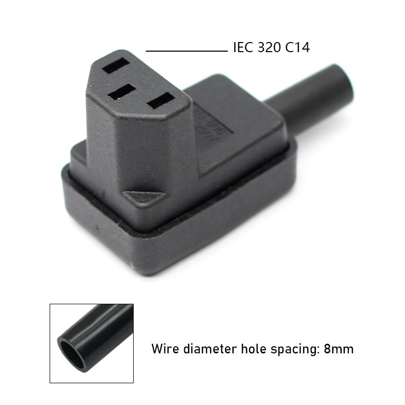 IEC 60320 C13 rewireable connector 10A/15A 250VAC 10A female 3 terminal power adapter connector