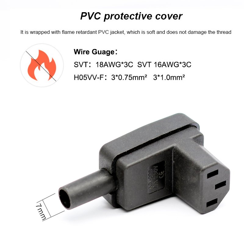 IEC 60320 C13 rewireable connector 10A/15A 250VAC 10A female 3 terminal power adapter connector