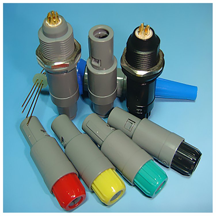 high quality push-pull self-locking power plastic connector medical cable connector