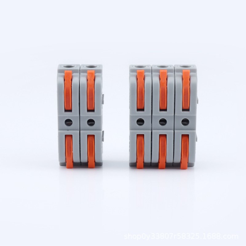 SPL-1 PA/PC Compact Wire Connector into 2/3/4/5/6 Way Cable Connectors Lever-Nut Wire Connector for Circuit Inline 28-12 AWG
