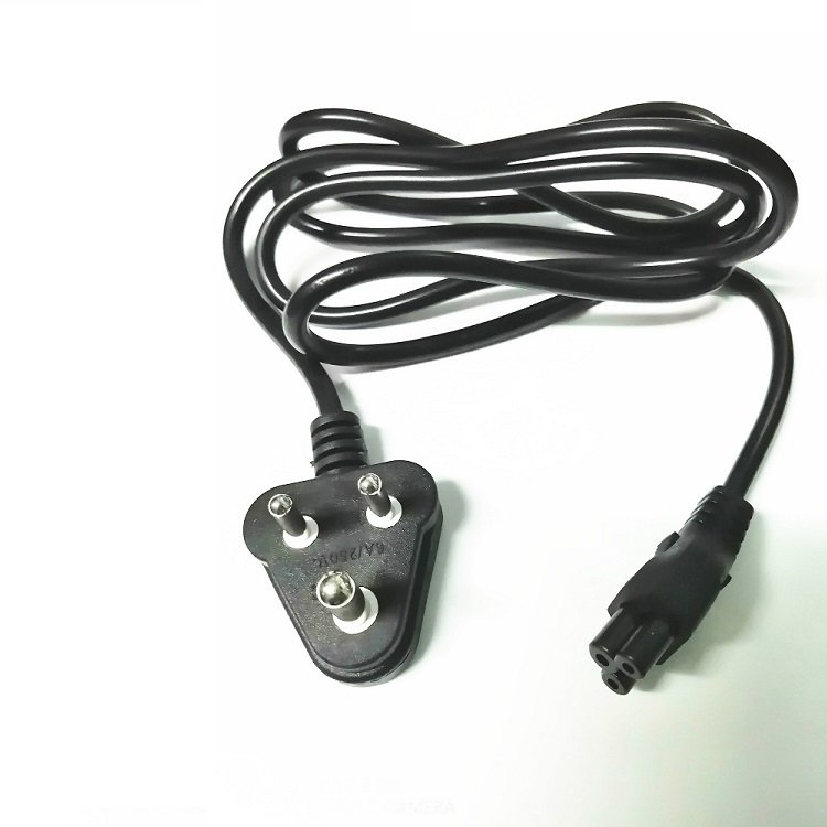 Computer power cord AC south africa India 6A 250V 3 pin plug BS546 to C13 C19 IEC 60320 C5 C7 Connector Extension power cable