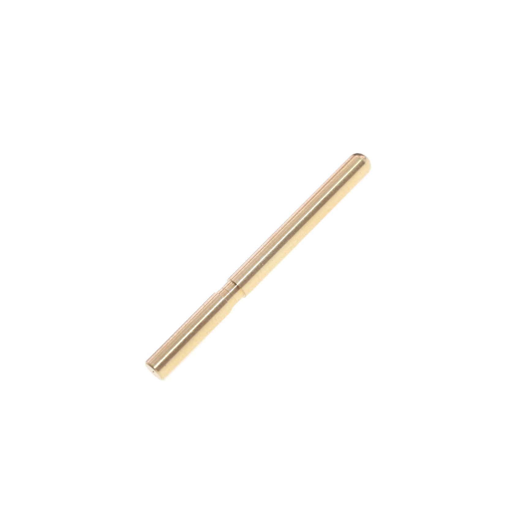 Factory Direct Turned Parts Electroplated Nickel Brass Contact Pin Connector 2.35mm Solid PIN Male Terminal