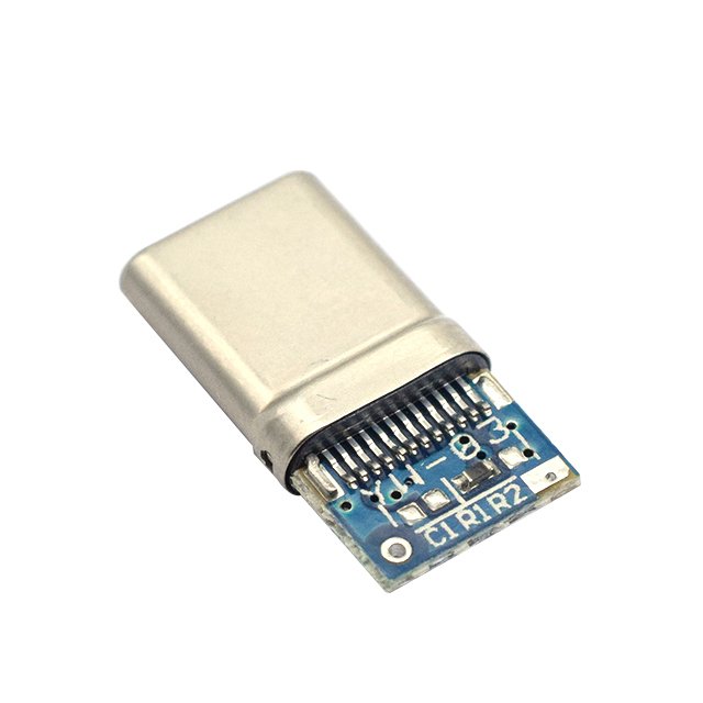 factory wholesale usb type c male connector 24 pin cable connector micro electronic pin male connector 3A 20V