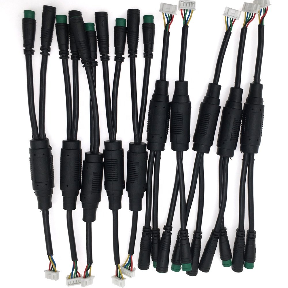 Ebike Parts Accessories E-Bike Male and Female Wire Harness 2Pin M6 M8 IP65 Waterproof Connector Factory