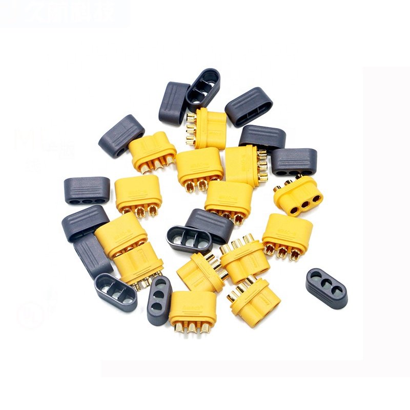 High Quality Power Battery MR60 Plug Male Female Amass MR60-M MR60-F MR60 3 Core Pin Connector With Sheath For Brushless Motor