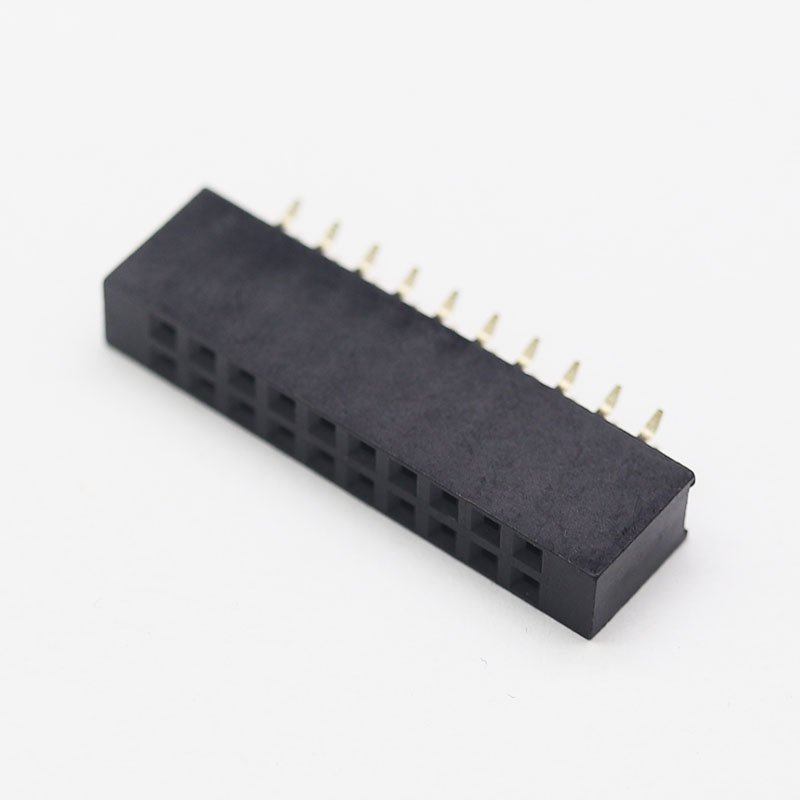 Hot sale spacing 2.54mm 2~40pins Single Dual Row SMT Type SMD Female Pin Header PCB Pin Header Female Header dual row connector