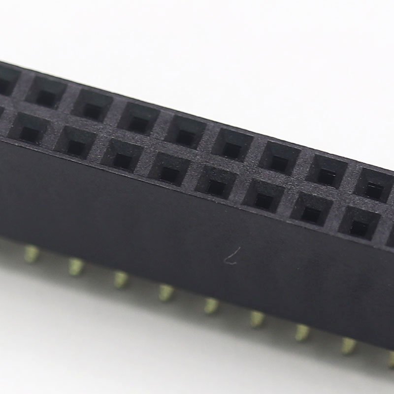 Hot sale spacing 2.54mm 2~40pins Single Dual Row SMT Type SMD Female Pin Header PCB Pin Header Female Header dual row connector