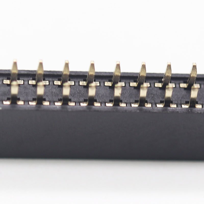 Hot sale spacing 2.54mm 2~40pins Single Dual Row SMT Type SMD Female Pin Header PCB Pin Header Female Header dual row connector