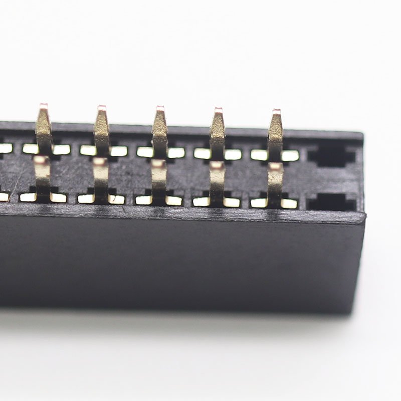 Hot sale spacing 2.54mm 2~40pins Single Dual Row SMT Type SMD Female Pin Header PCB Pin Header Female Header dual row connector